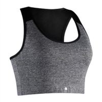 Top Feminino de Treino Básico New 100 Domyos, cinza, G