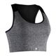Top Feminino de Treino Básico New 100 Domyos, cinza, G