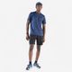 Tee shirt run dry 500 m graph beige, 2xl Azul M