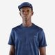 Tee shirt run dry 500 m graph beige, 2xl Azul M