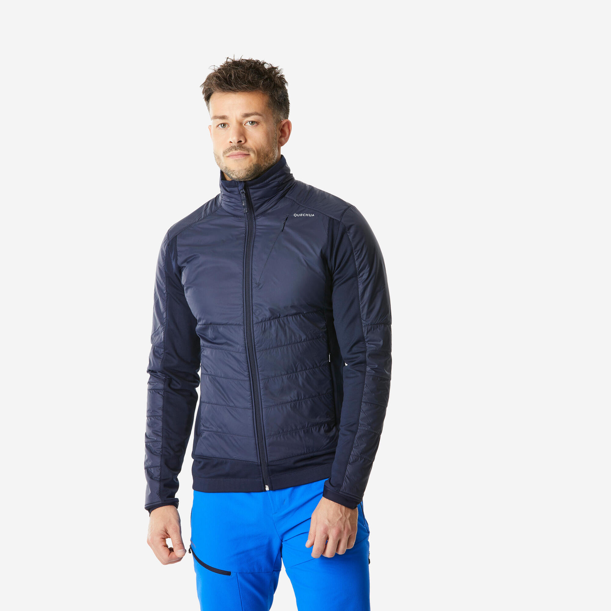 Casaco Polar quente híbrido de Caminhada Homem SH900 MOUNTAIN