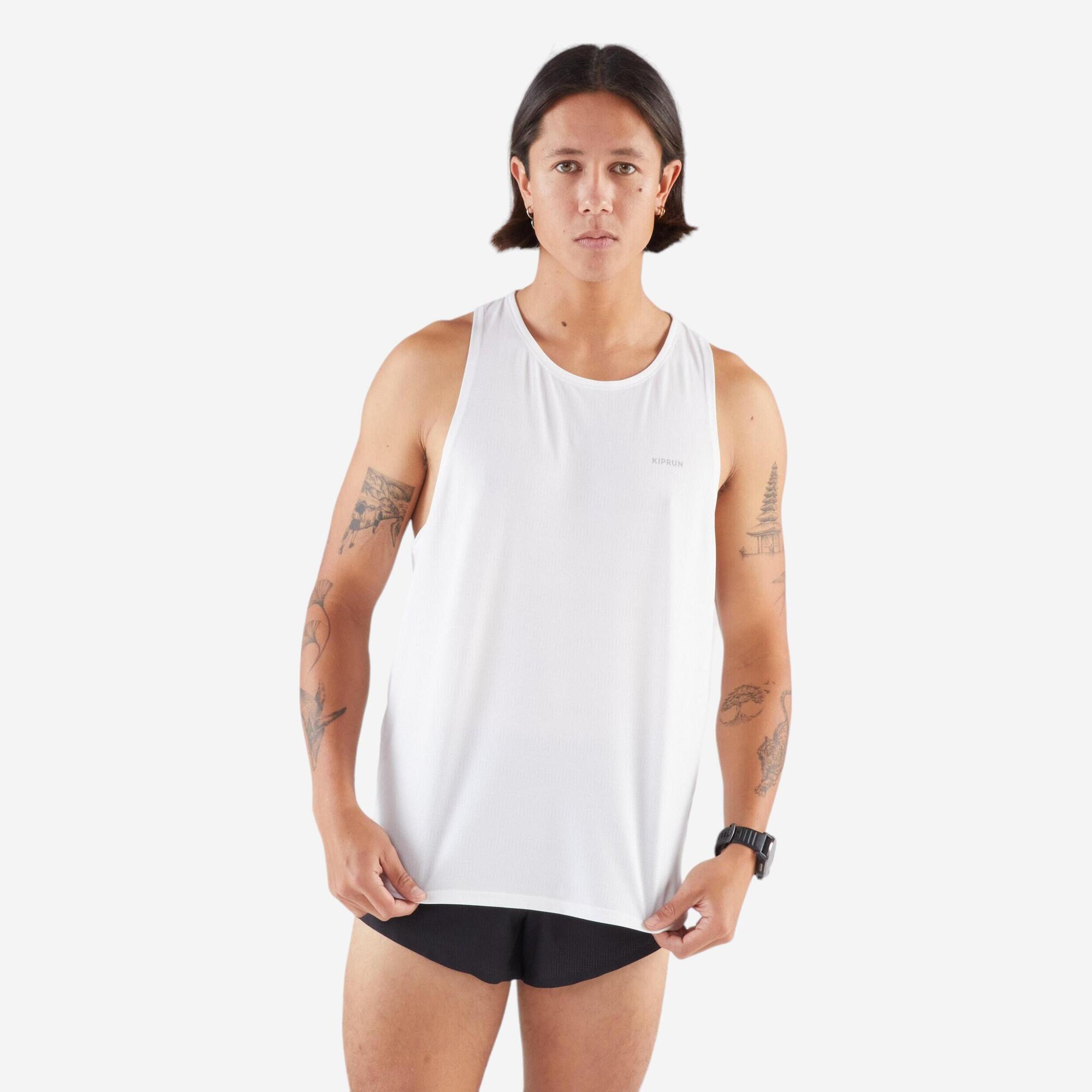 Regata Masculina de Corrida 900 Light Kiprun Branca