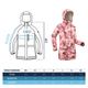 Jkt ski & snb 500 long w uk16-18 / eu xl Rosa 3G
