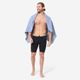 Mf l striped towel nav, no size Azul UNICO