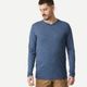 Travel 100 wool m ls t-shirt kakhi, xl Azul 4G