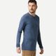 Travel 100 wool m ls t-shirt kakhi, xl Azul 4G