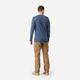 Travel 100 wool m ls t-shirt kakhi, xl Azul 4G