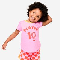 Camiseta mc 100 bb camiseta rosa, 96-102cm entre 3/4 anos Rosa 4-5 ANOS