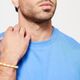 Camiseta masculina de Ginástica e Pilates 500 Essentials, azul, 3G
