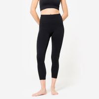 LEGGINGS 7/8 FEMININA DE YOGA SEM COSTURAS  PREMIUM, preto, G