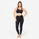 Top Feminino Fitness Cardio com Fecho 900, preto, 3G