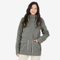 Jaqueta feminina impermeável de trilha NH550, caqui, 3G