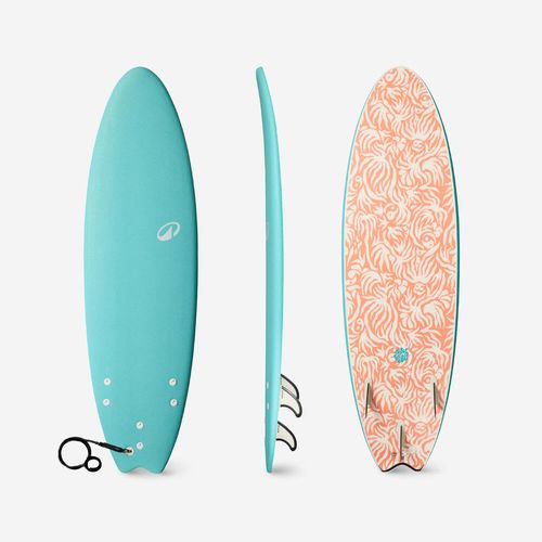 Surfboard 500 soft sw 6'6 turqu, no size Turquesa UNICO