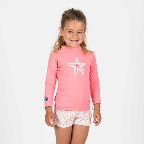 Uv top ls b light pink na, 96-102cm 3-4y Rosa-framboesa 2-3 ANOS