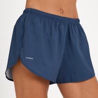 Shorts Feminino de Corrida Run Kalenji, azul, 3G