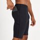 Bermuda masculina Kiprun 500 Compact, preta, 3G