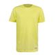 Camiseta de corrida masculina seca e respirável, amarelo-pastel, M