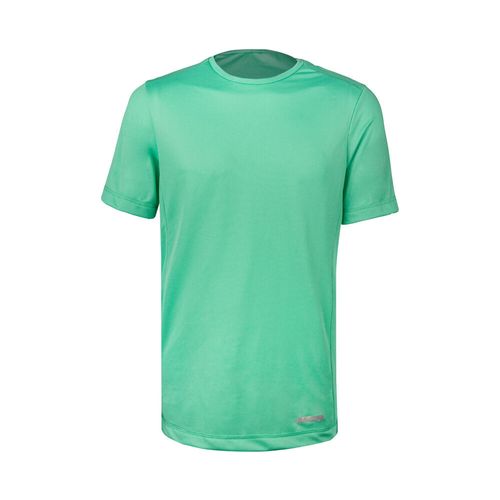 Camiseta de corrida masculina seca e respirável, verde-esmeralda, P