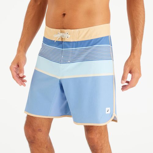 Bermuda Masculina de Surf 500 Scallop 18 Olaian, azul, 38