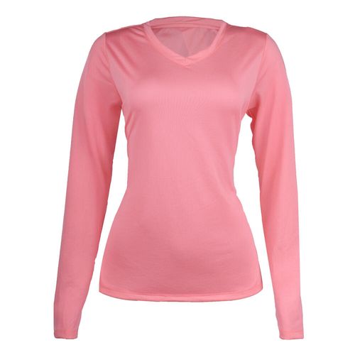 Camiseta Feminina de Corrida Run Dry 100 Kiprun, rosa, 3G