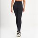 Legging Feminina de Corrida Compacta 500 Kiprun, preta, 3G