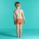 Sunga infantil de natação Boxer BB Nabaiji, laranja, 4-5 ANOS