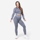 Crop ls fts900 seamless, uk 12-14 / eu l Azul-cinza GG