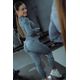 Crop ls fts900 seamless, uk 12-14 / eu l Azul-cinza GG