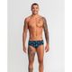 Sunga Masculina de Natação Lateral Fabiola Molina, azul, P
