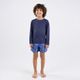 Camiseta Infantil de Surf Proteção UV50+ Tribord, azul, 4 ANOS