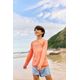Camiseta Infantil de Surf Proteção UV50+ Olaian, laranja, 4 Anos