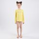 Camiseta Infantil de Surf Proteção UV50+ Olaian, amarela, 4 Anos