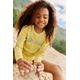 Camiseta Infantil de Surf Proteção UV50+ Olaian, amarela, 4 Anos