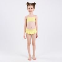 Top infantil cruzado light blue, 8 years Amarelo 4 ANOS