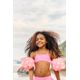 Calcinha Biquíni Infantil De Surf Tribord Rosa, rosa, 4 ANOS