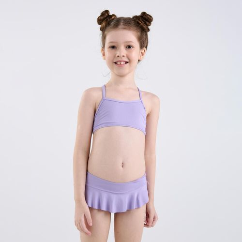 Calcinha Biquíni Infantil De Surf Tribord Rosa, mauve, 4 ANOS