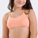 Top de Biquíni de Surf Infantil Tribord, laranja, 10 Anos