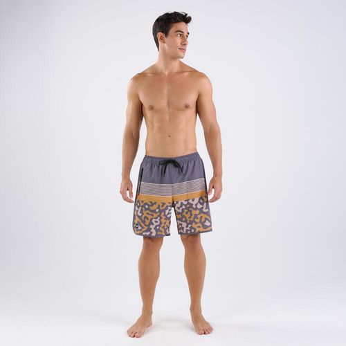 Short Masculino de Surf 150 Tribord Azul, listras, 3G