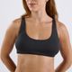 Top Feminino de Surf Fino 100 Tribord Azul, preto, 3G