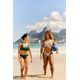 Top Feminino de Surf Fino 100 Tribord Azul, verde, 3G