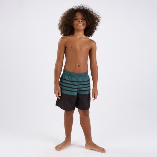 Short Infantil de Surf Camorail Tribord, listras, 10 ANOS