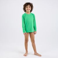 Camiseta Infantil de Surf Proteção UV50+ Tribord, verde, 4 ANOS