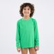 Camiseta Infantil de Surf Proteção UV50+ Tribord, verde, 4 ANOS