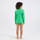 Camiseta Infantil de Surf Proteção UV50+ Tribord, verde, 4 ANOS