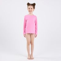 Camiseta Infantil de Surf Proteção UV50+ Tribord, rosa, 4 ANOS