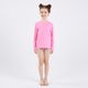 Camiseta Infantil de Surf Proteção UV50+ Tribord, rosa, 4 ANOS