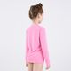 Camiseta Infantil de Surf Proteção UV50+ Tribord, rosa, 4 ANOS