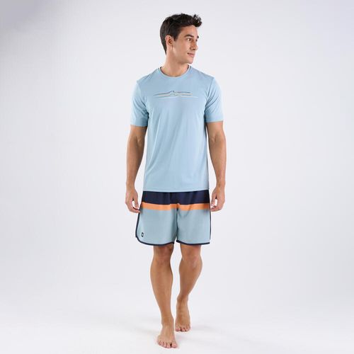 Camiseta Masculina de Surf UV FPU50+ 100 Olaian, colorido, G