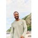 Camiseta Masculina de Surf UV50+ Tribord Verde, verde, 3G