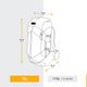 Mochila Masculina Trilha Trekking MT 100 Easyfit 70 Litros Vermelho, UNICO